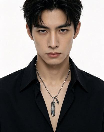 Chrome Hearts Sterling Silver Cross Necklace