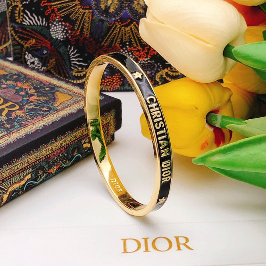 Dior Black Brass Bracelet