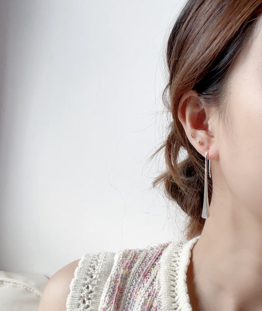 Hermes Gold Logo Earrings