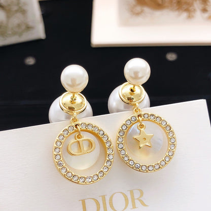 Dior Brass Star Earrings