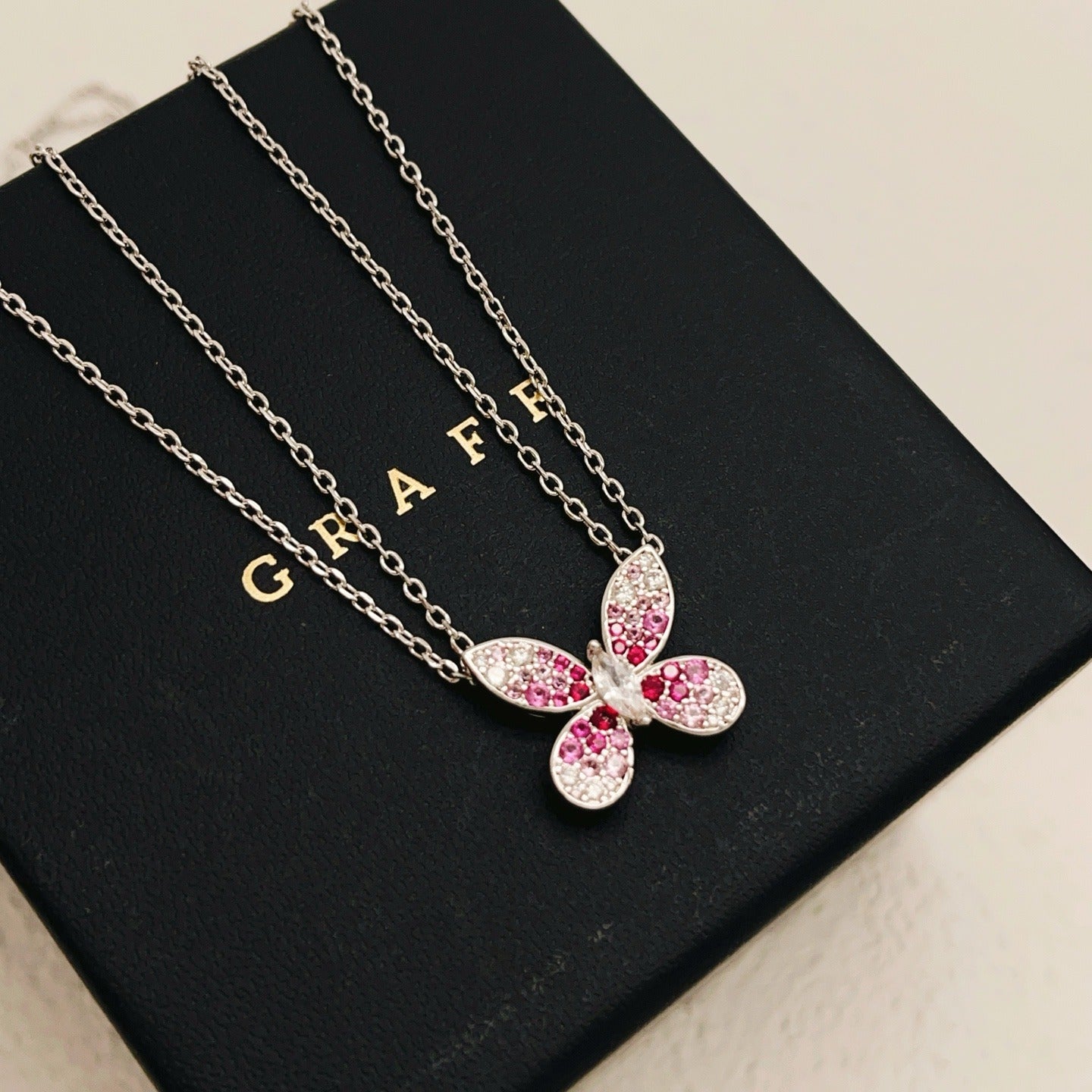 Unbranded Silver Brass Butterfly Necklace