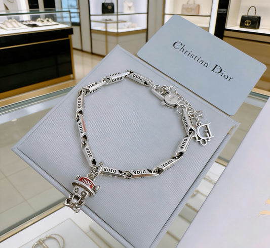 Dior Sterling Silver Chain Bracelet
