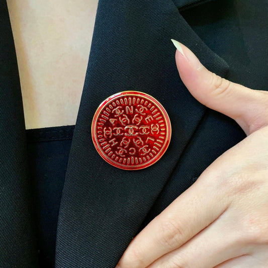 Chanel Logo Brooch