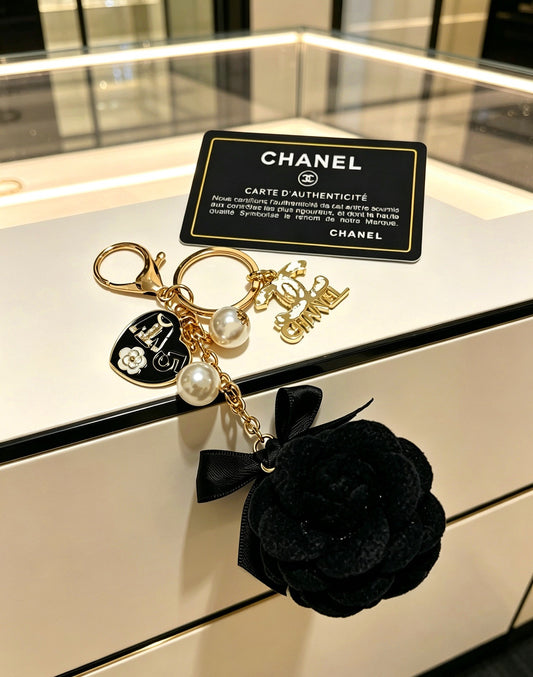 Chanel Vintage-Finish Keychain