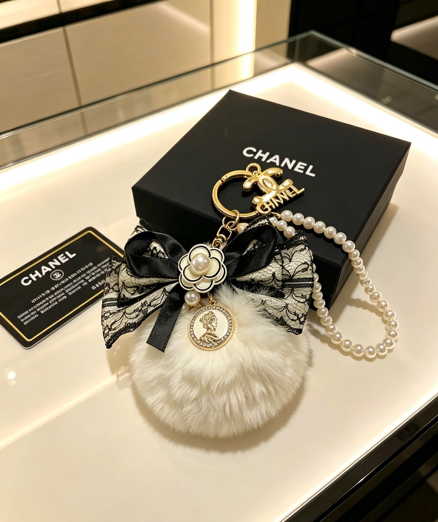 Chanel Vintage-Finish Keychain