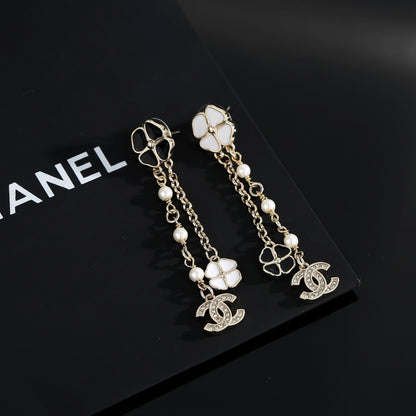 Chanel Gold Floral Earrings
