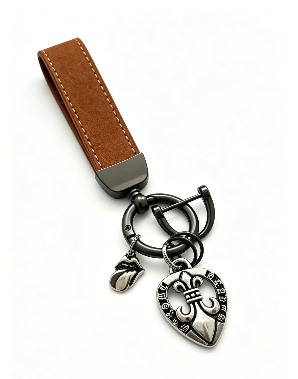 Chrome Hearts Vintage-Finish Keychain