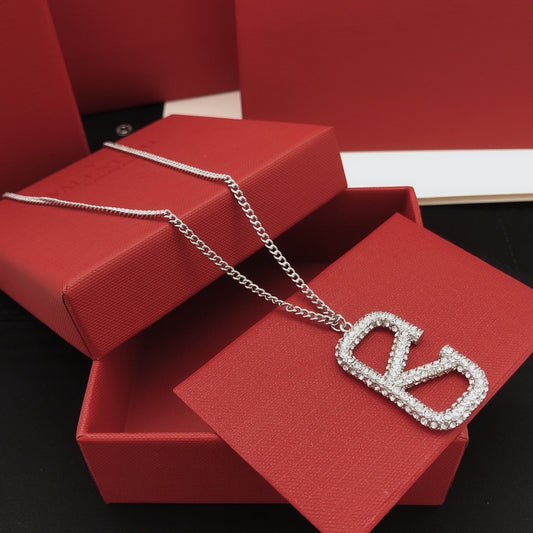 Valentino Silver Brass Necklace