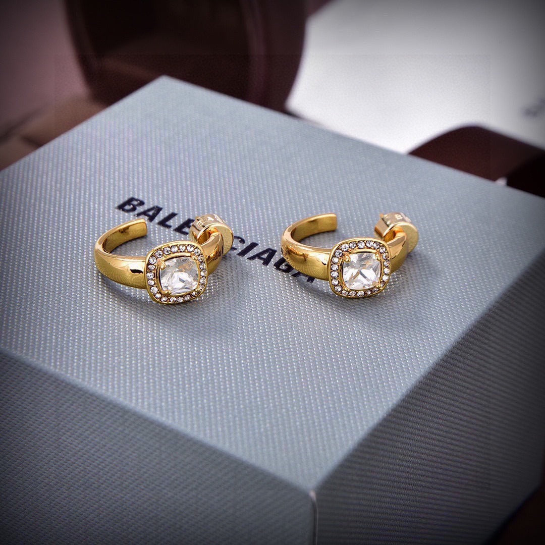 Balenciaga Brass Earrings