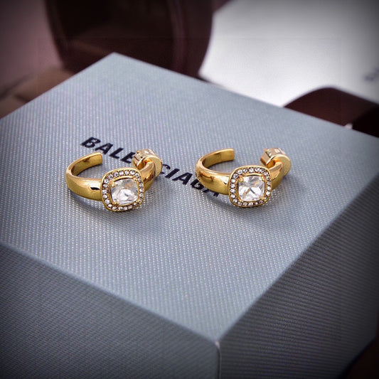 Balenciaga Brass Earrings