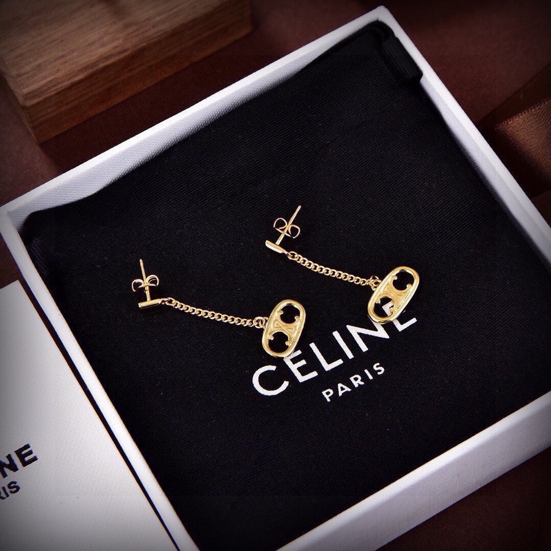 Celine Brass Earrings