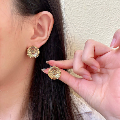 Chanel Vintage-Finish Earrings