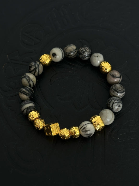 Chrome Hearts Sterling Silver Cross Bracelet