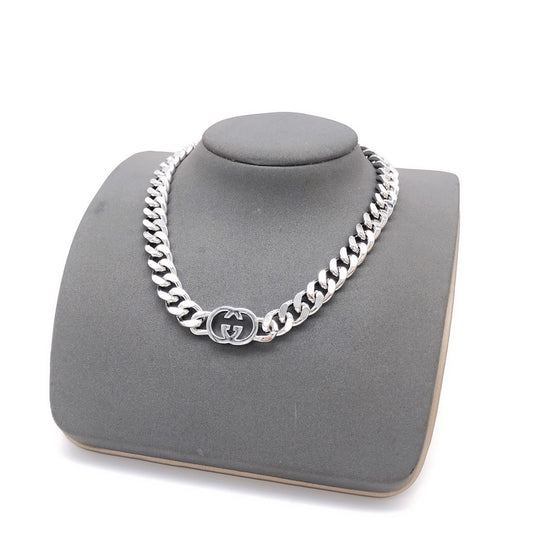 Gucci Silver Double G Necklace