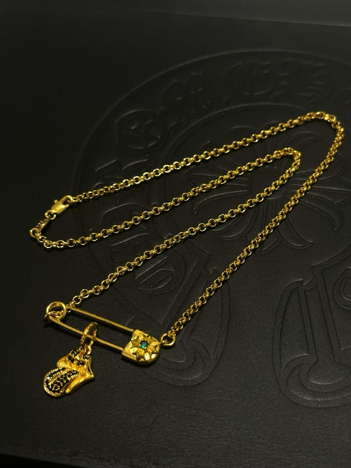 Chrome Hearts Sterling Silver Cross Necklace