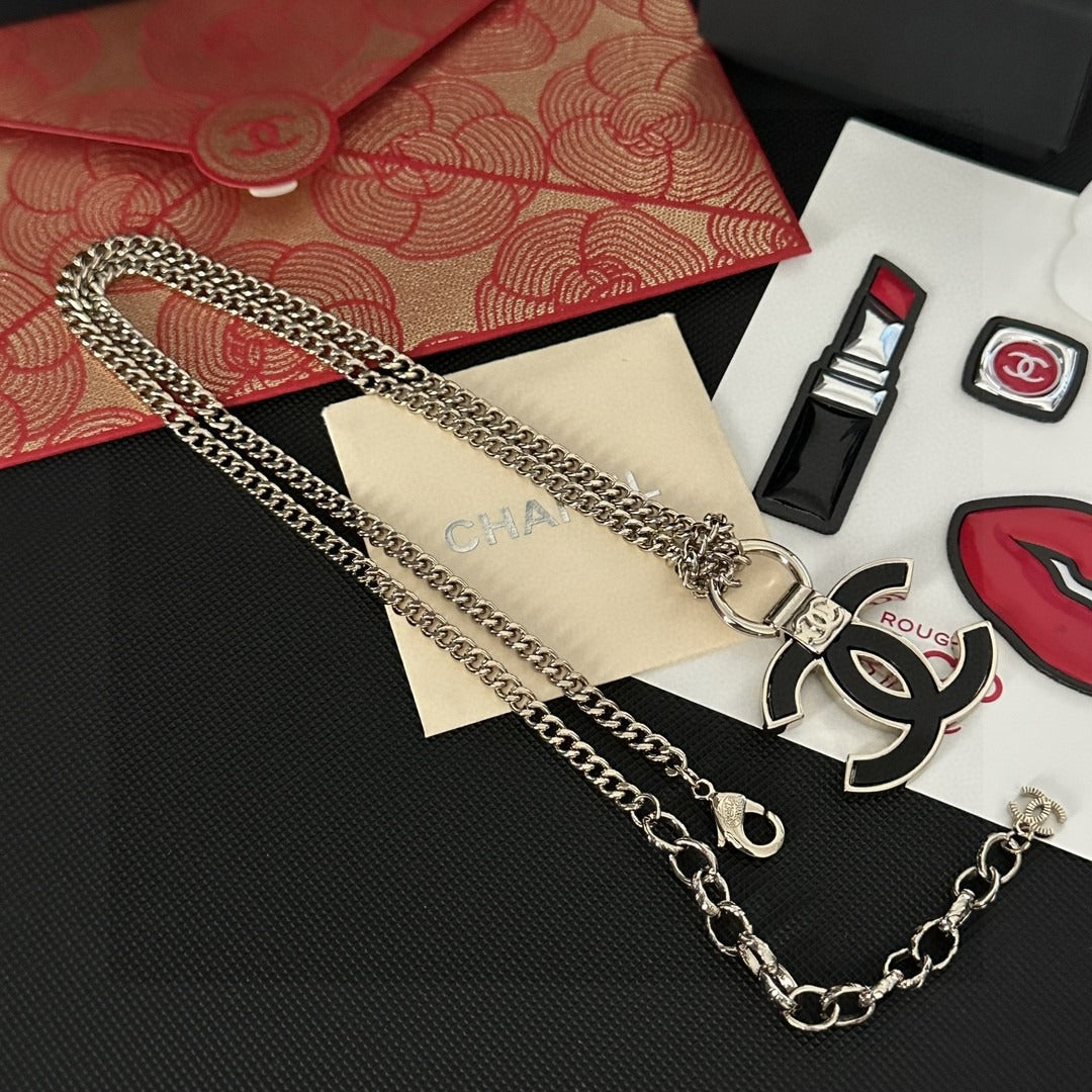 Chanel Logo Necklace