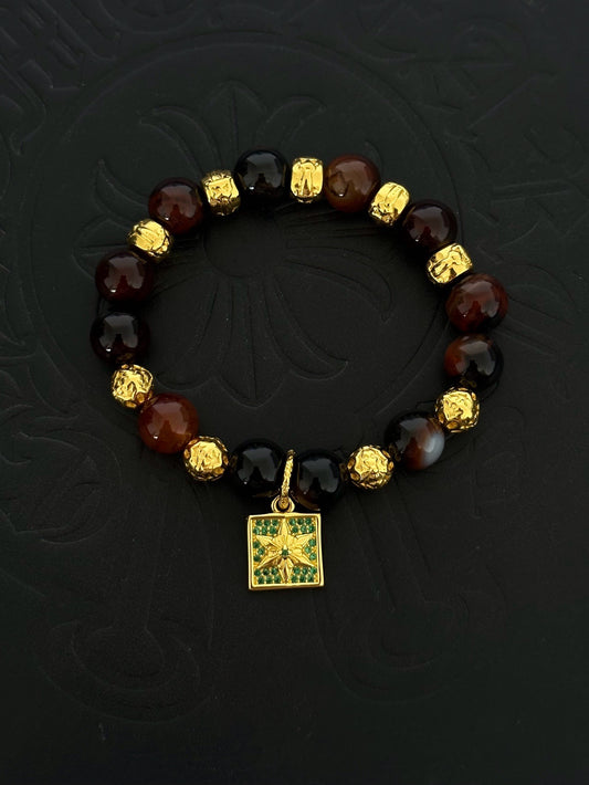 Chrome Hearts Sterling Silver Cross Bracelet