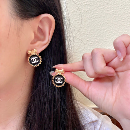 Chanel Bow Earrings