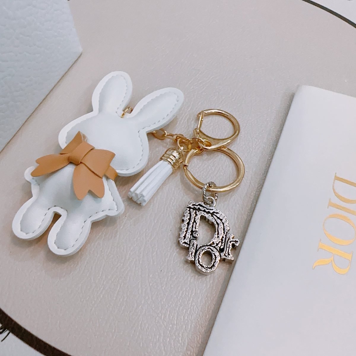 Dior Vintage-Finish Keychain
