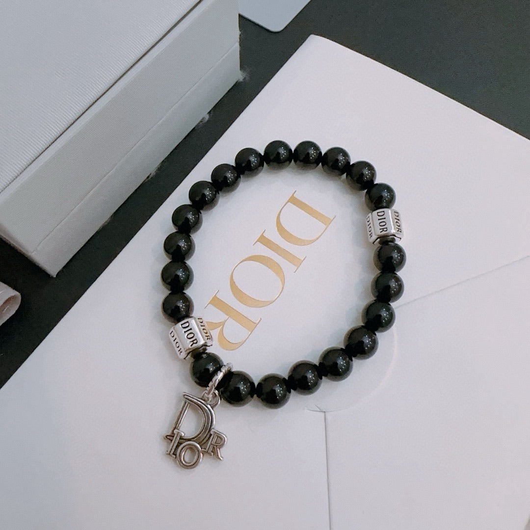 Dior Sterling Silver Vintage-Finish Bracelet