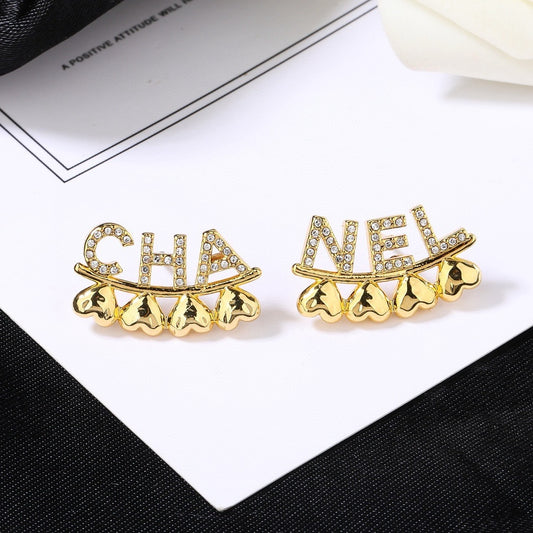 Chanel Logo Earrings