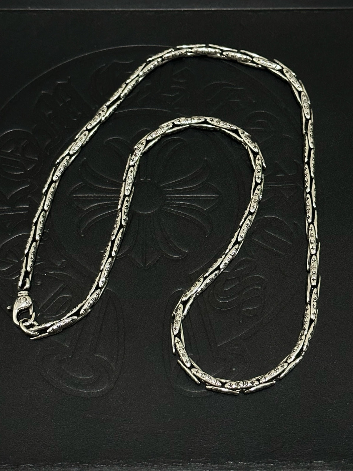 Chrome Hearts Sterling Silver Cross Necklace