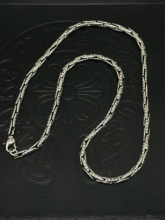 Chrome Hearts Sterling Silver Cross Necklace