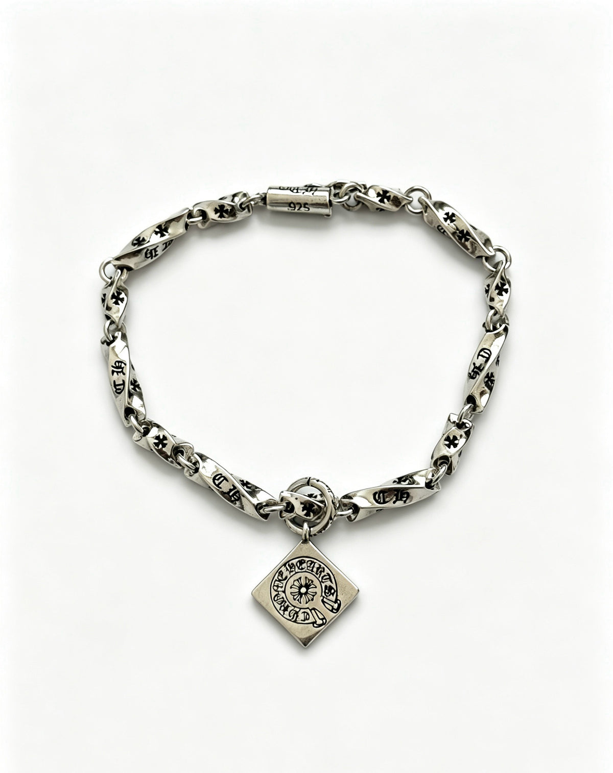 Chrome Hearts Sterling Silver Cross Bracelet