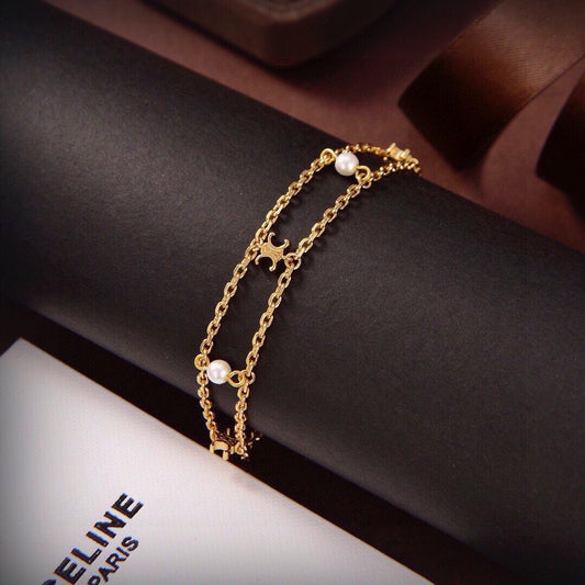 Celine Brass Bracelet