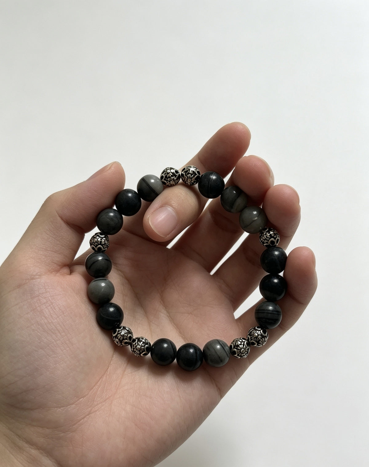 Chrome Hearts Sterling Silver Cross Bracelet