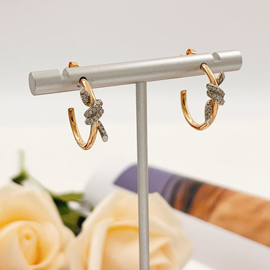 Tiffany & Co. Gold Brass Knot Earrings