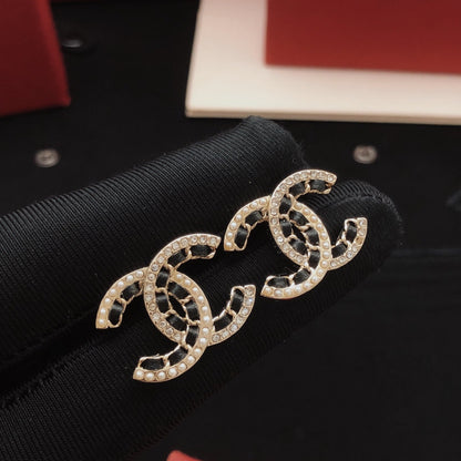 Chanel Leather Earrings