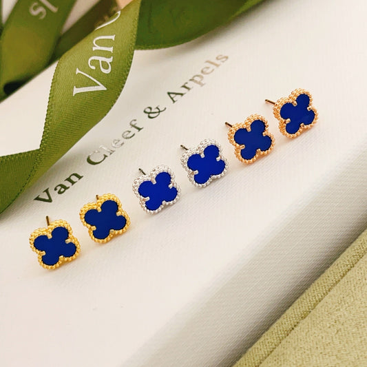 Van Cleef & Arpels Silver Brass Earrings