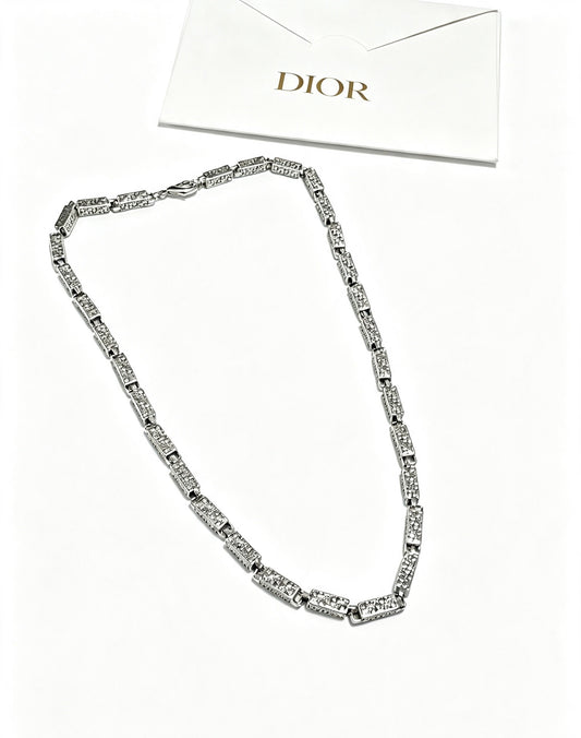 Dior Sterling Silver Chain Necklace