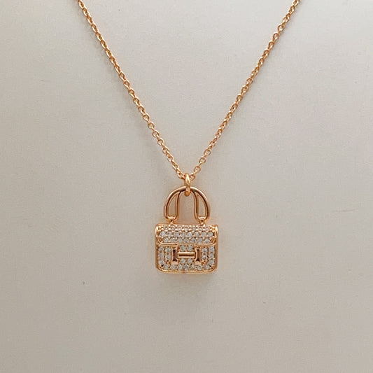 Hermes Gold Brass Necklace