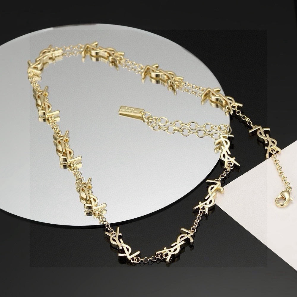 Saint Laurent Brass Necklace