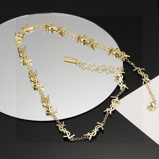 Saint Laurent Brass Necklace