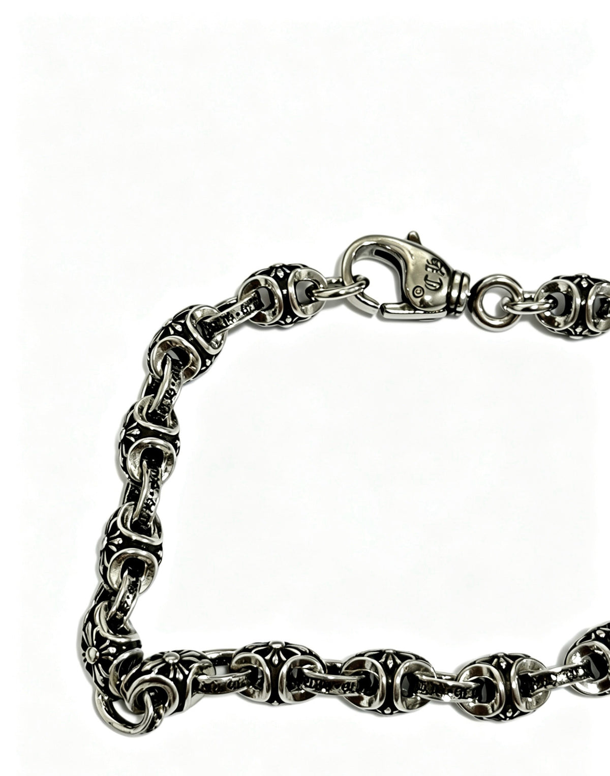 Chrome Hearts Sterling Silver Cross Bracelet