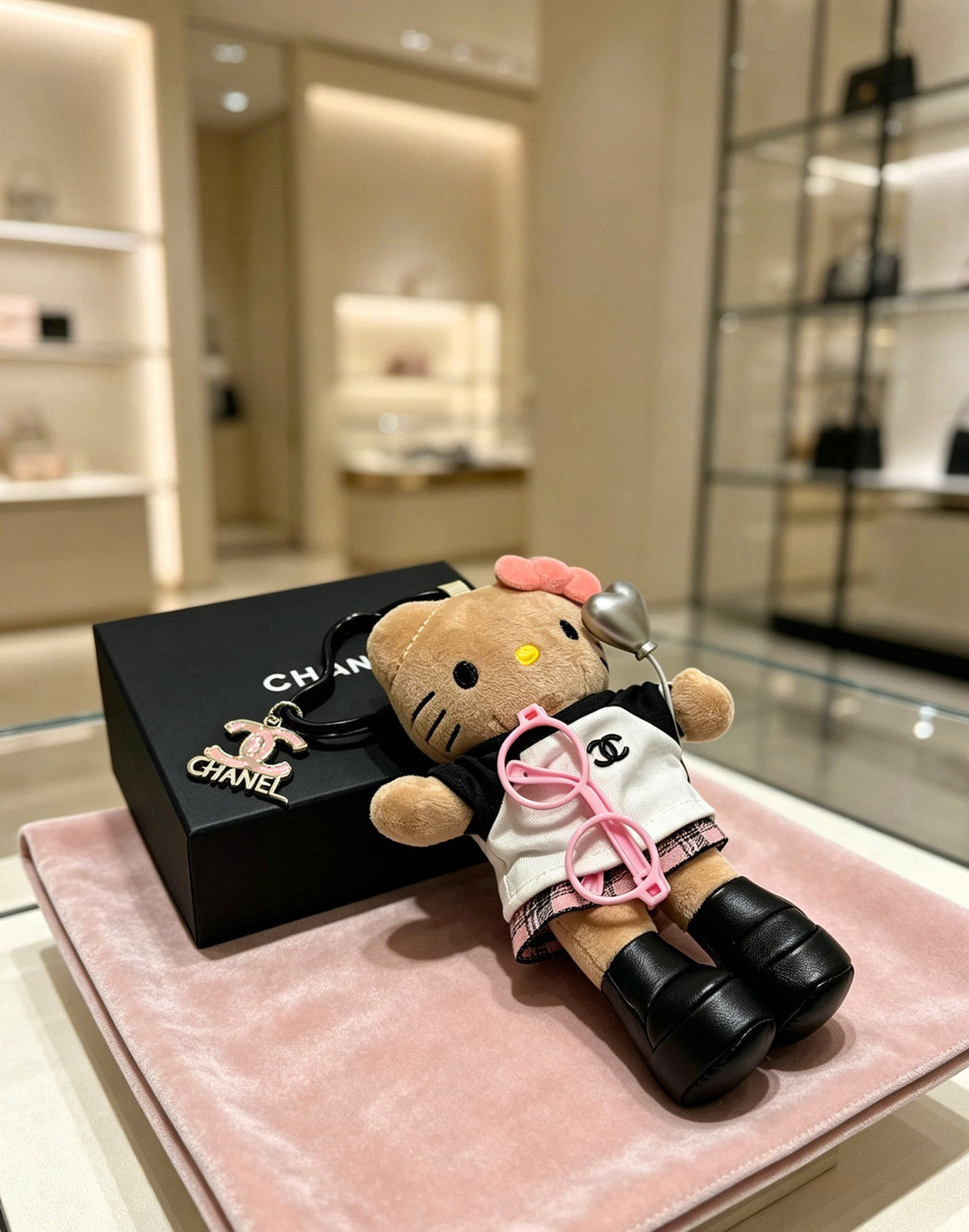 Chanel Vintage-Finish Keychain