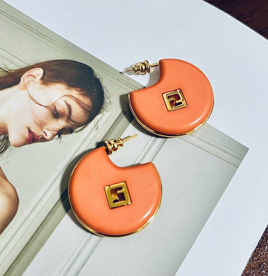 Fendi Logo Earrings