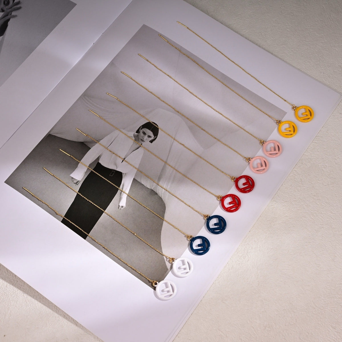 Fendi Logo Earrings