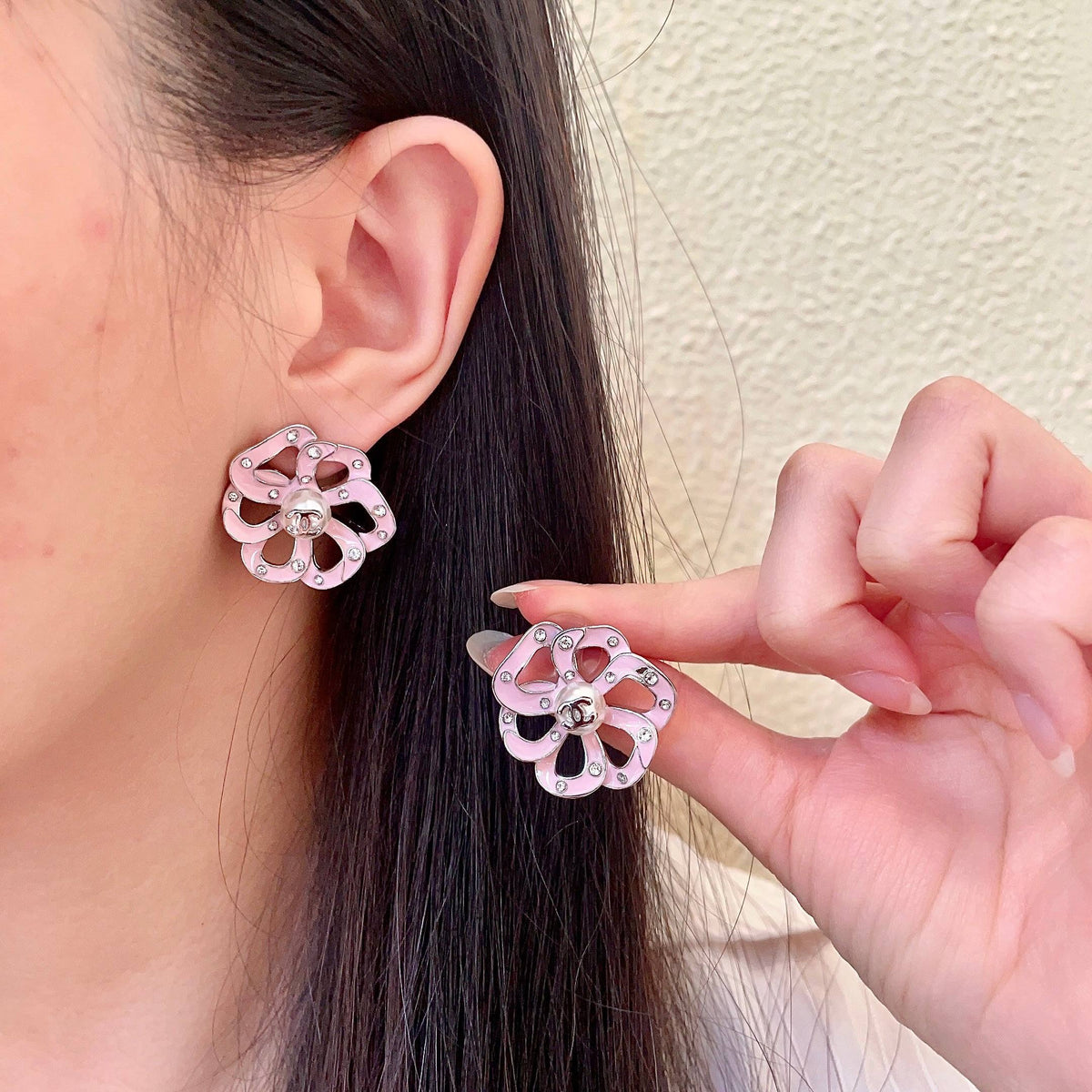 Chanel Openwork Earrings