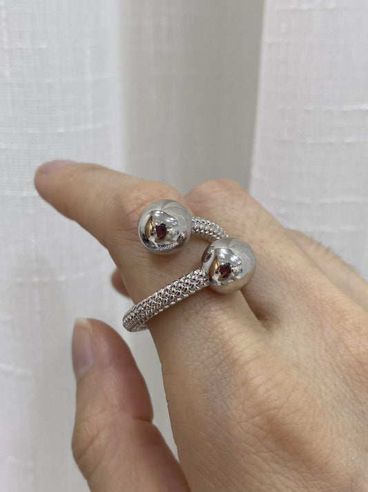 Bottega Veneta Brass Vintage-Finish Ring