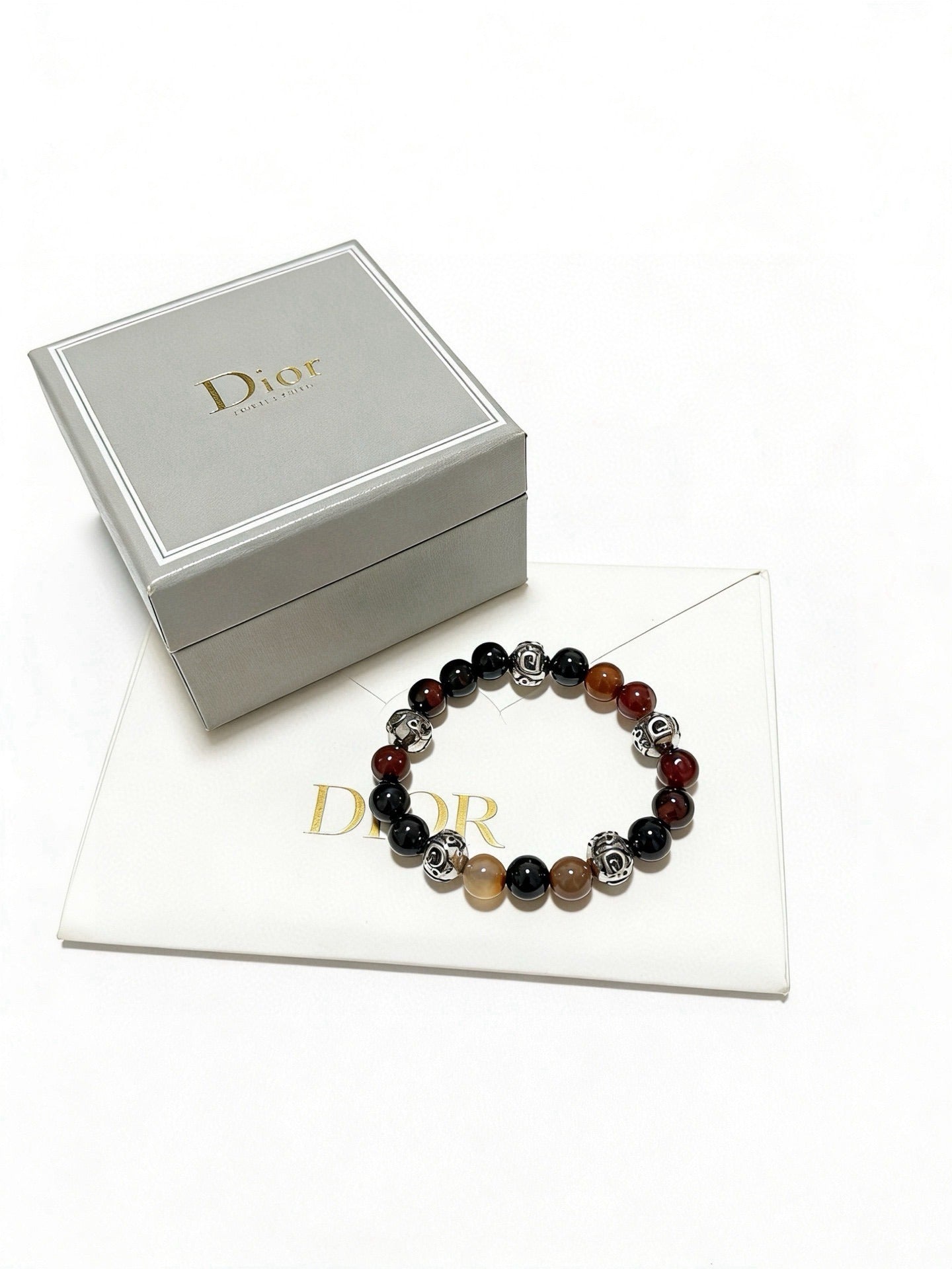 Dior Sterling Silver Vintage-Finish Bracelet
