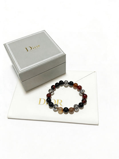 Dior Sterling Silver Vintage-Finish Bracelet