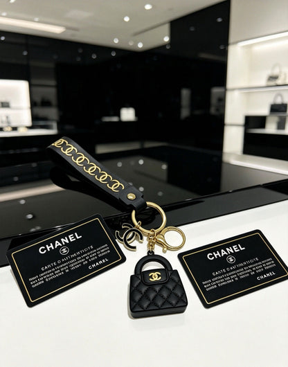 Chanel Vintage-Finish Keychain