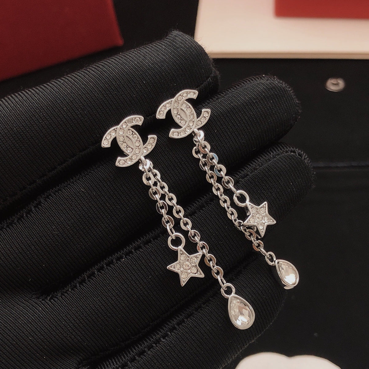 Chanel Brass Star Earrings