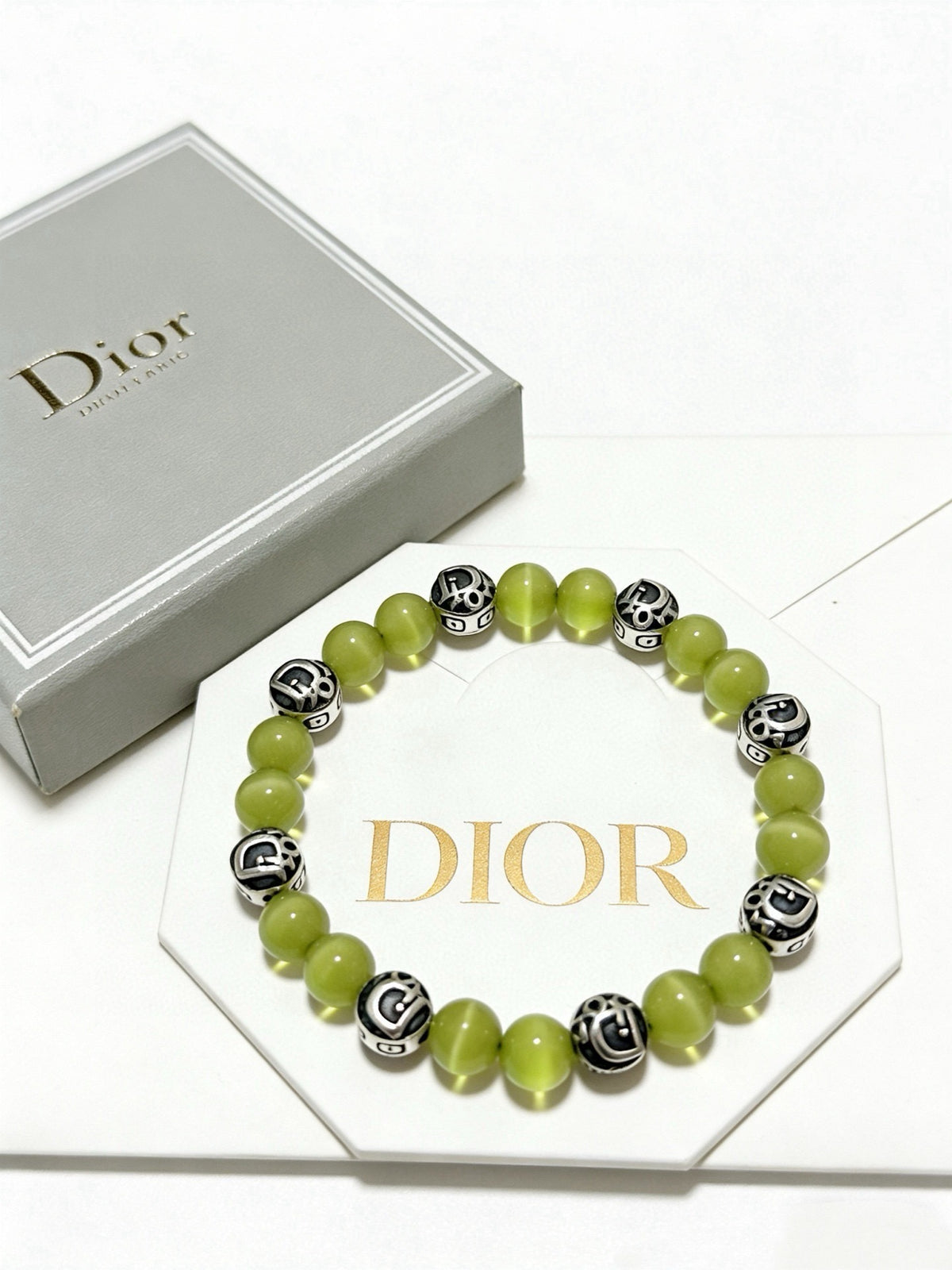 Dior Sterling Silver Vintage-Finish Bracelet