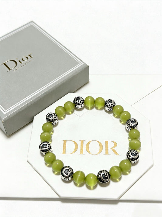 Dior Sterling Silver Vintage-Finish Bracelet