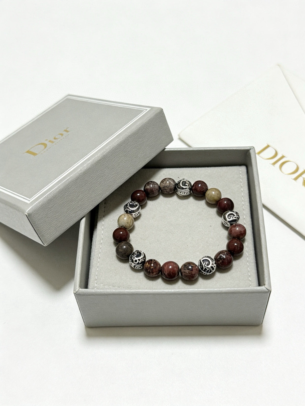 Dior Sterling Silver Vintage-Finish Bracelet